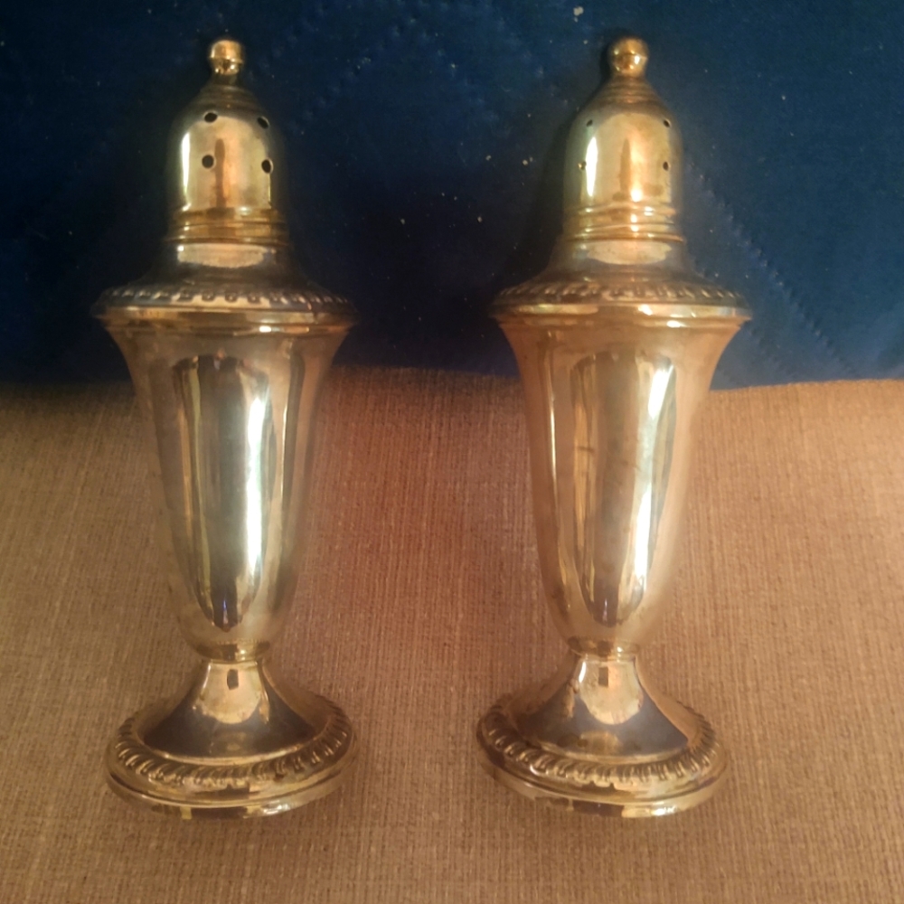 Vintage Empire #241 Sterling Silver Salt and Pepper shakers